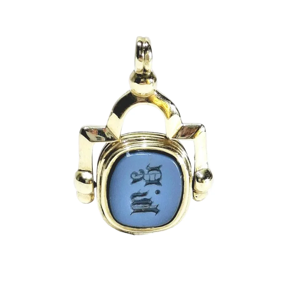Cachet Gold And Agate Pendant
