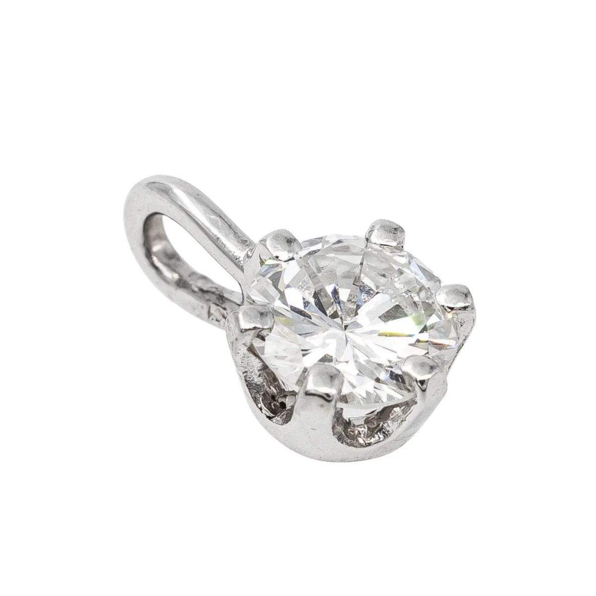 White Gold Diamond Pendant - Image 3