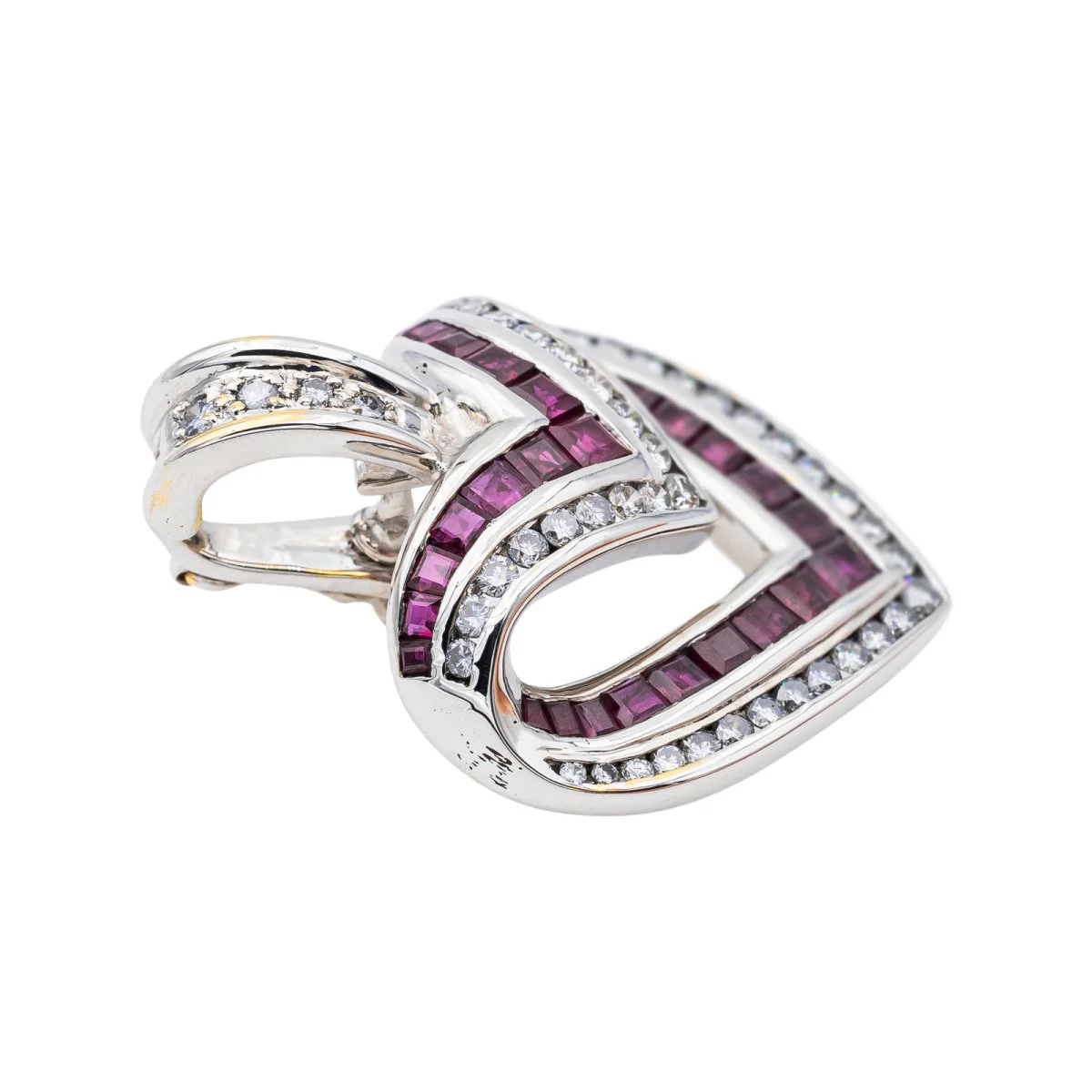 White gold pendant diamond - Image 3