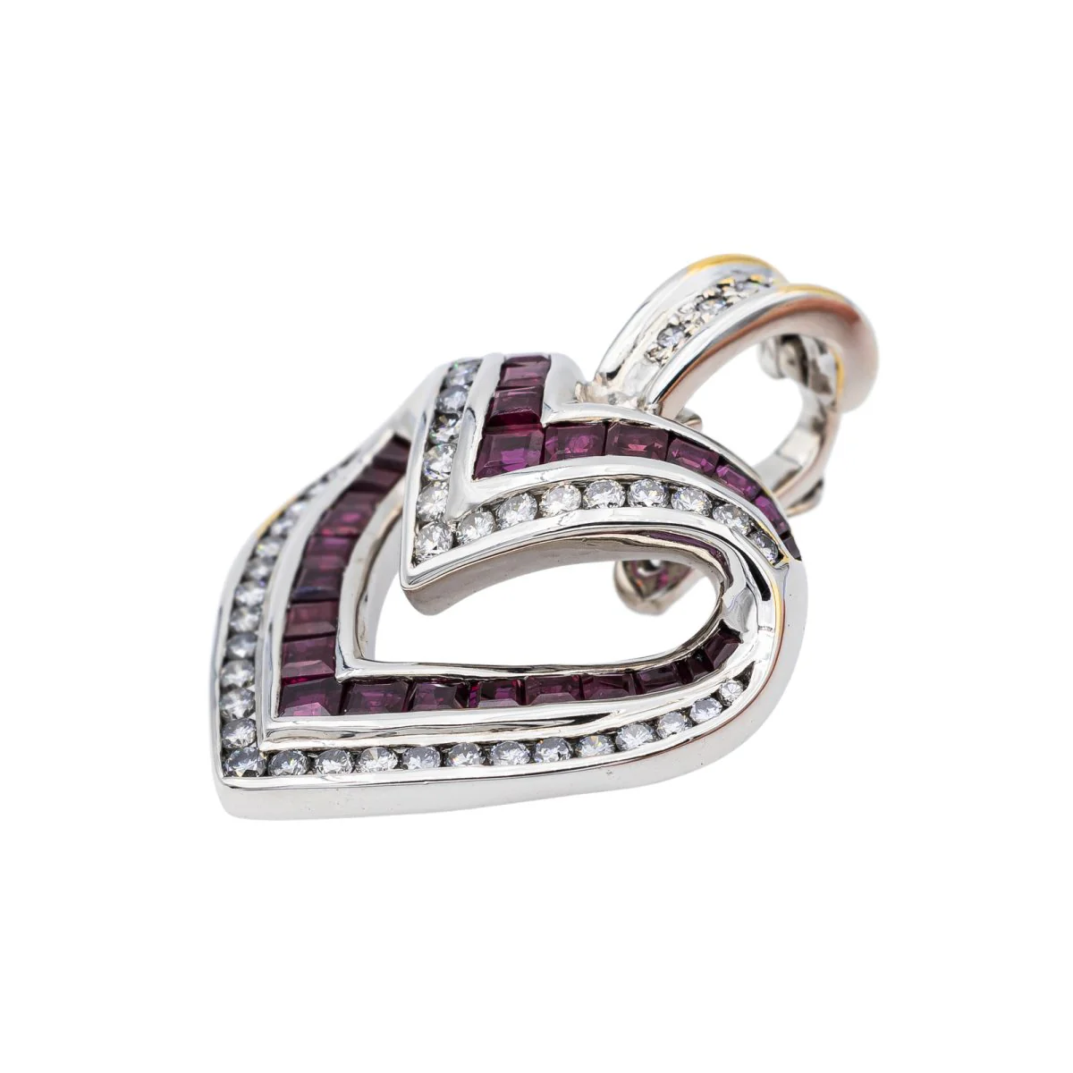 White gold pendant diamond - Image 5