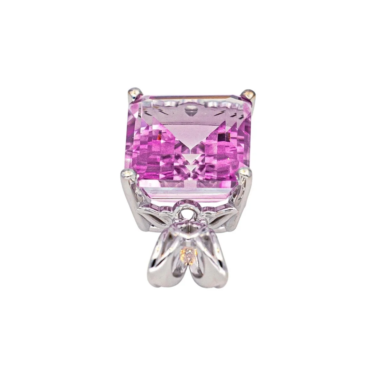 White gold and tourmaline pendant - Image 5