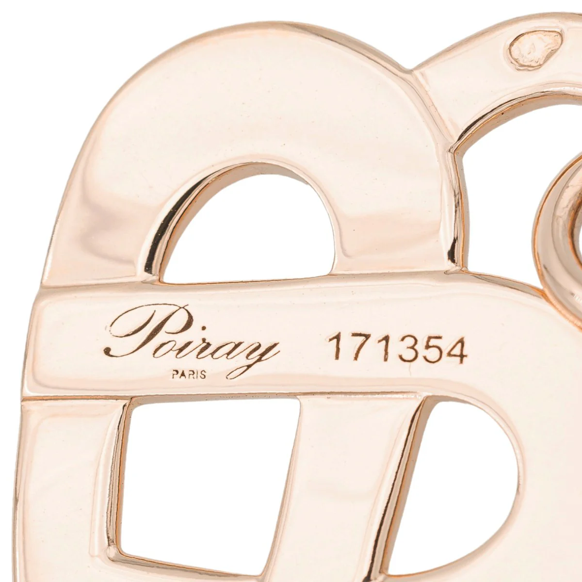 Poiray Intertwined Heart Pendant Yellow gold - Image 4